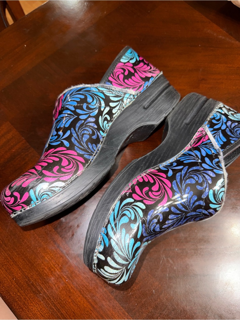 Floral Dansko professional classic nursing clogs - Picture 2 of 7